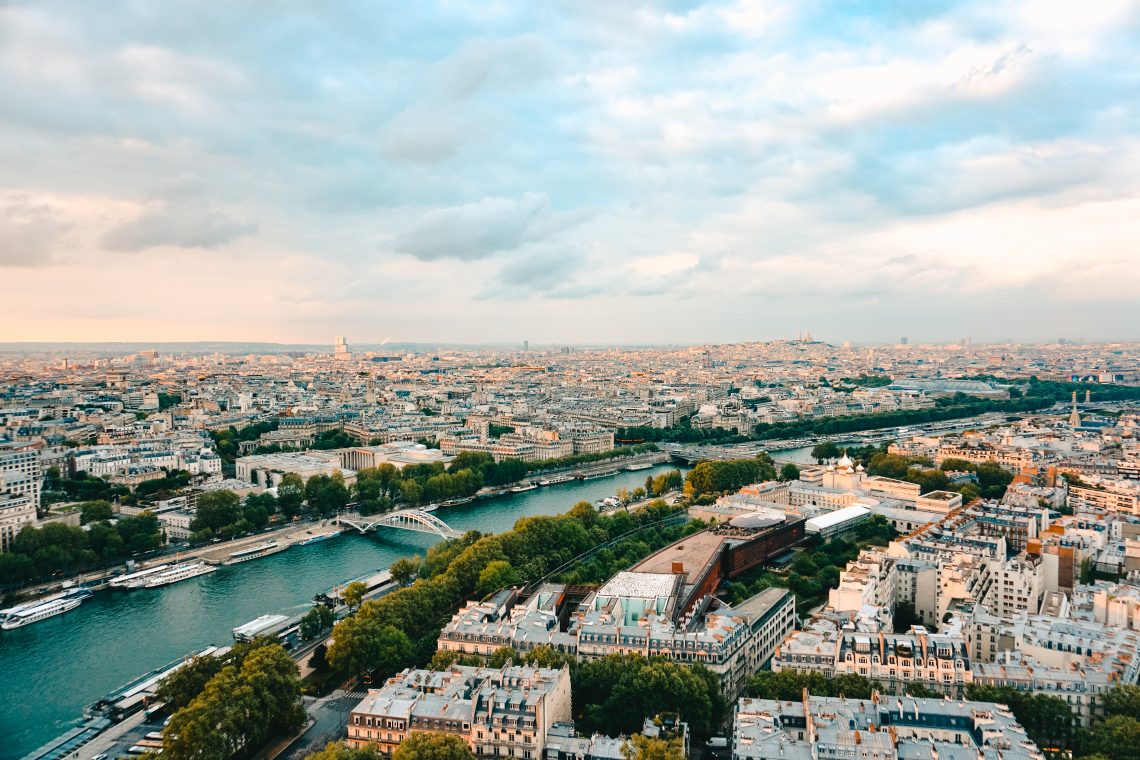 Panoramic view of city of paris