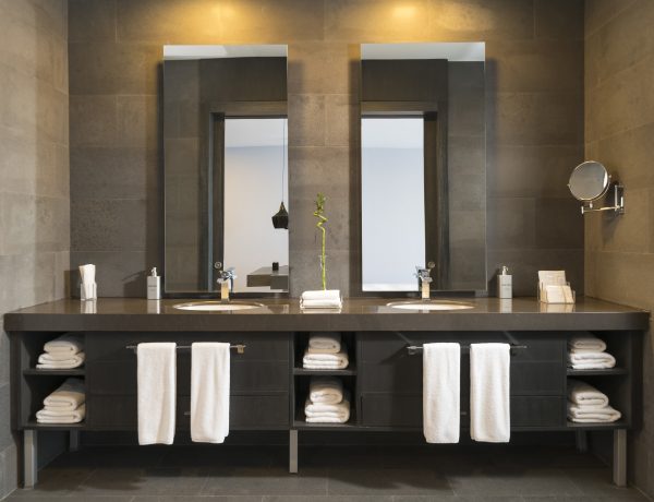 Photo of mirrors in bathroom