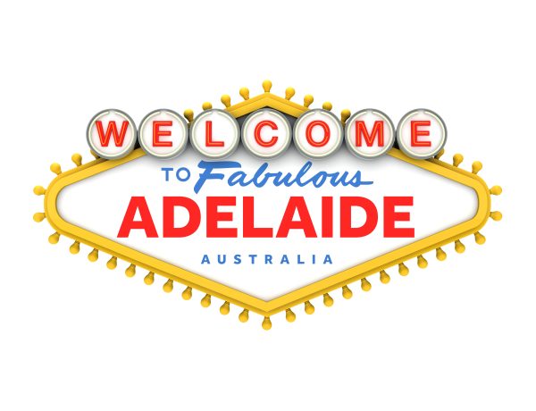 Welcome to Adelaide, australia sign in classic las vegas style d