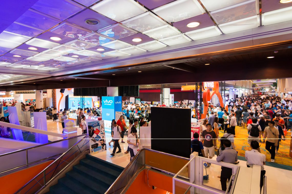 BANGKOK,THAILAND-October 3,2015:Thailand Mobile Expo 2015 Showcase The largest Event on 1-4 Oct 2015 Interesting and Attending The Event are Numerous at The Queen Sirikit National Convention Center.