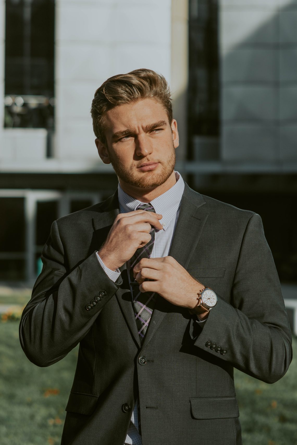 Wearing a Suit