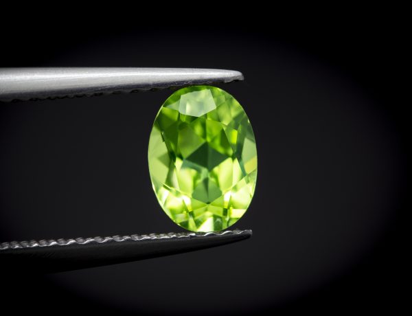oval-cut peridot