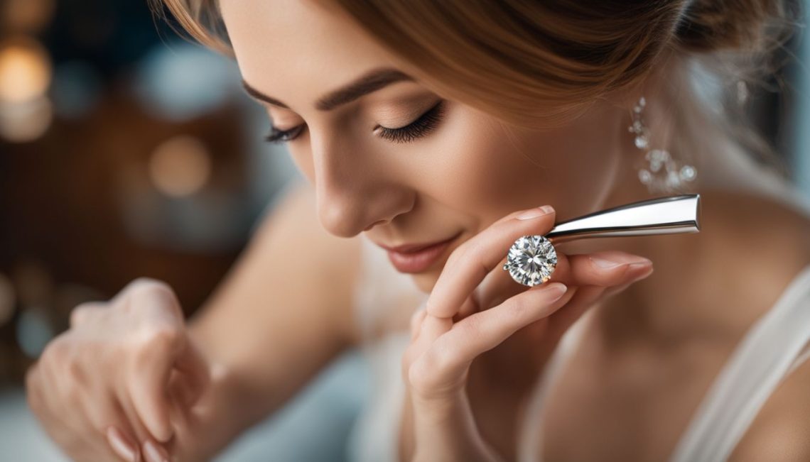 moissanite diamond ring