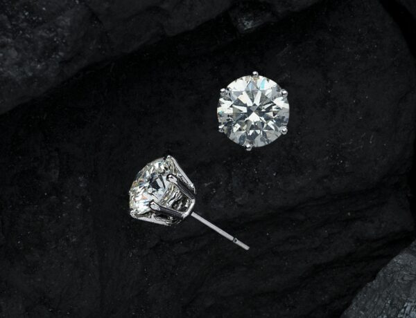 diamond stud earrings