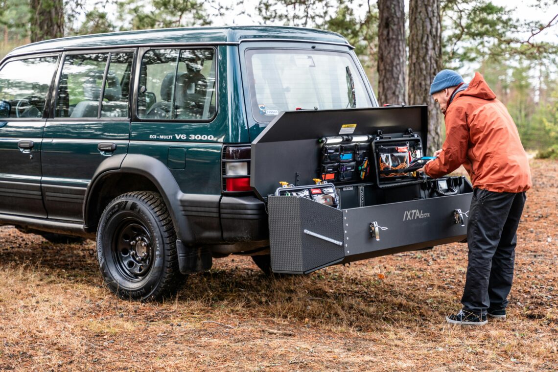rear cargo storage drawer