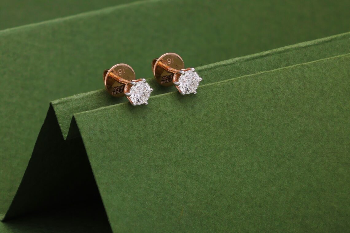 diamond stud earrings