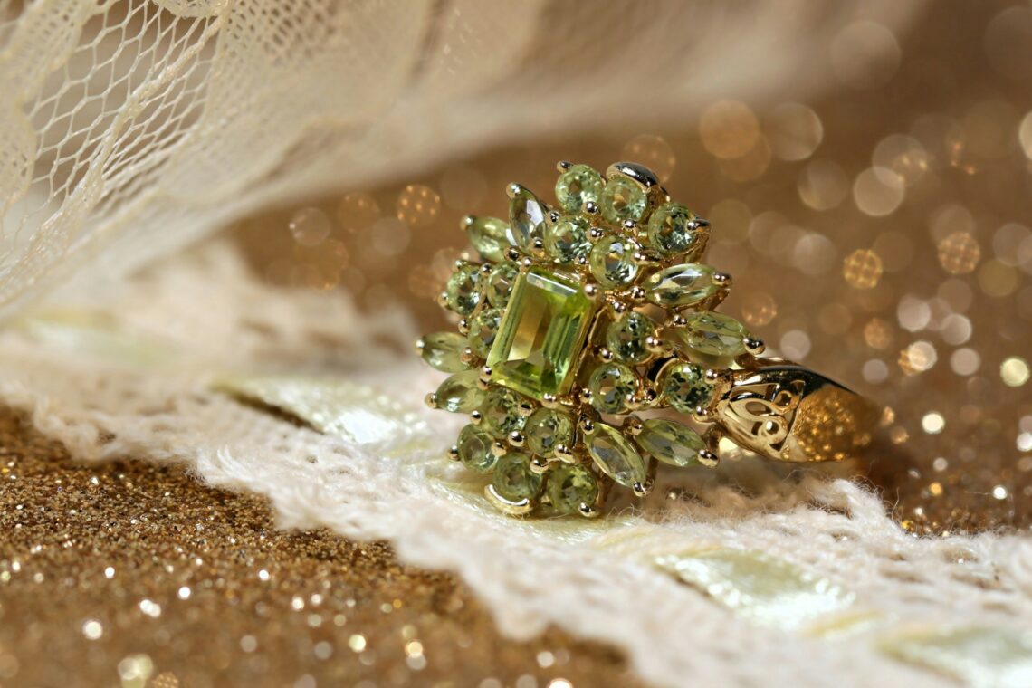 moss agate ring