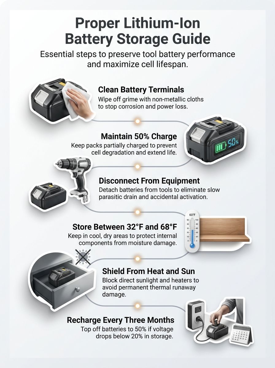 How To Properly Store Lithium Ion Batteries For Lawn And Garden Tools