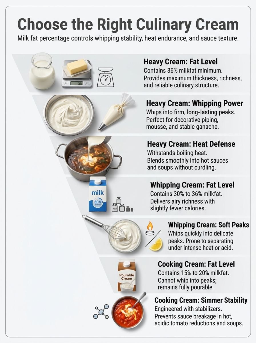 Heavy Cream, Whipping Cream And Cooking Cream: What’s The Difference?