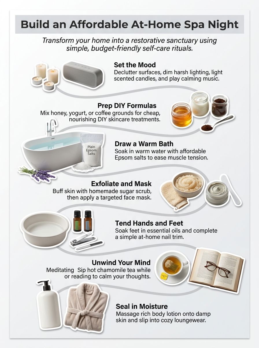 How To Create A Relaxing At Home Spa Night On A Budget