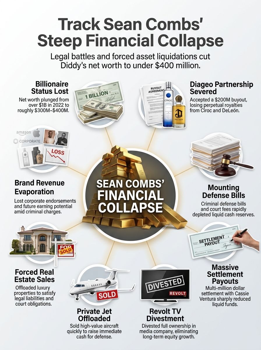 Sean P Diddy's Current Net Worth Since Incarceration