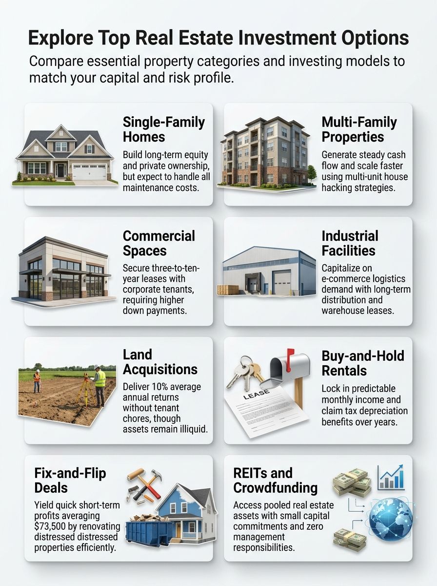 Types Of Real Estate To Purchase: Key Options For Buyers And Investors Types Of Real Estate To Purchase: Key Options For Buyers And Investors