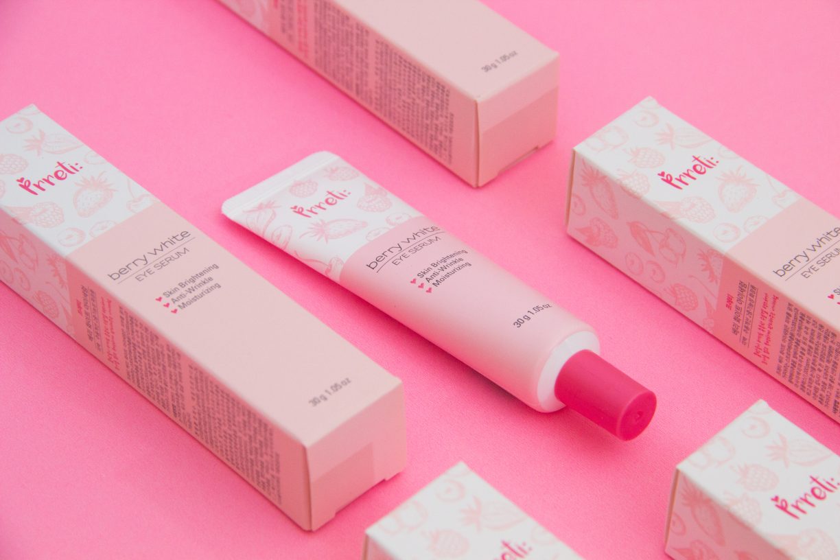 Beauty product in pink color