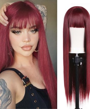 How to Style a Burgundy Wig