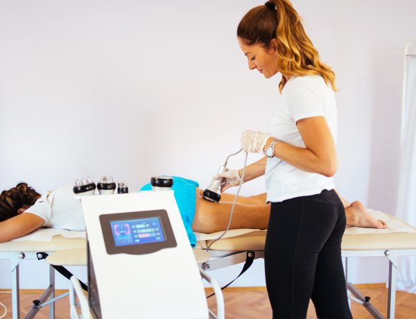 Vacuum bipolar and multipolar cavitation. Modern technology treatment for health body and beauty improvement for enhancing skin elasticity and fat elimination.