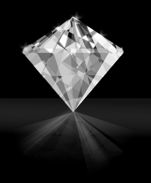 simulated diamonds