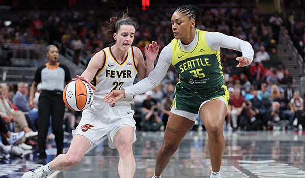 Caitlin Clark and Victoria Vivians Have Intense Moment at WNBA Game – Hollywood Life