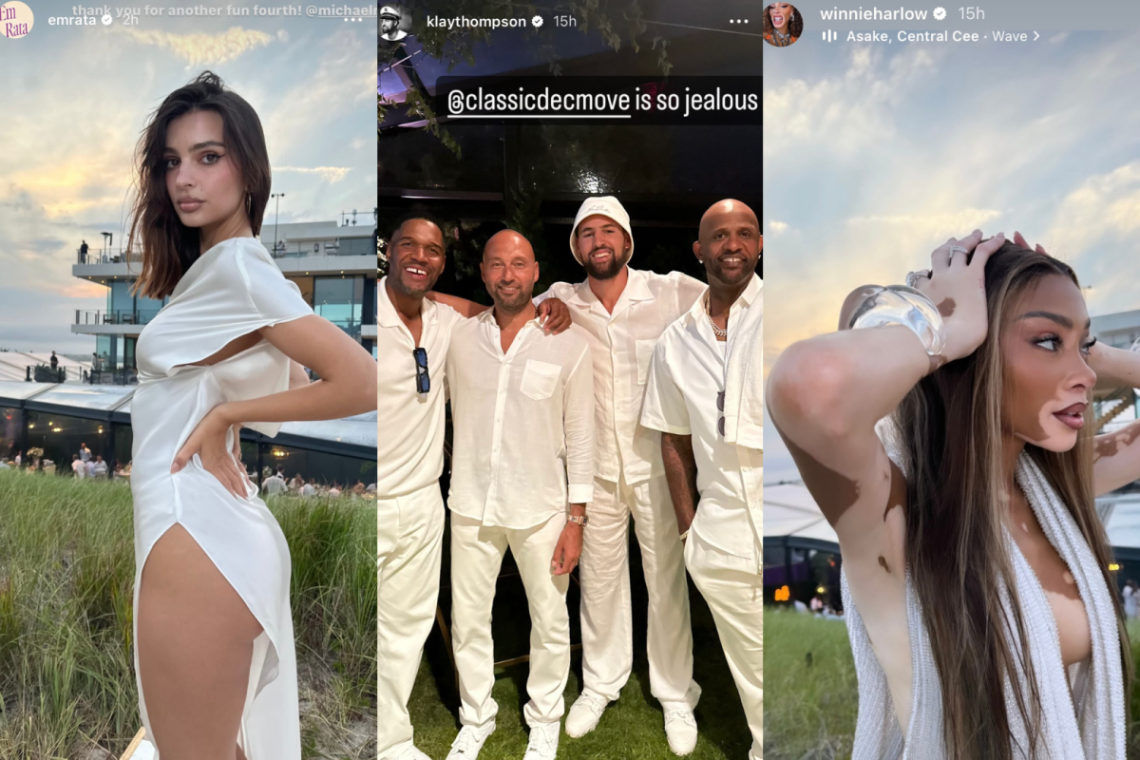 Emily Ratajkowski, Klay Thompson, Winnie Harlow and more celebs take fans inside Michael Rubin’s star-studded party in the Hamptons