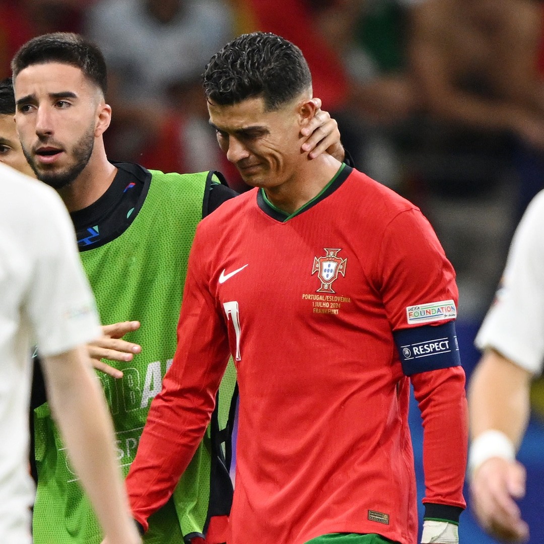 Cristiano Ronaldo Sobs After Missing Extra Time Kick During 2024 Euros