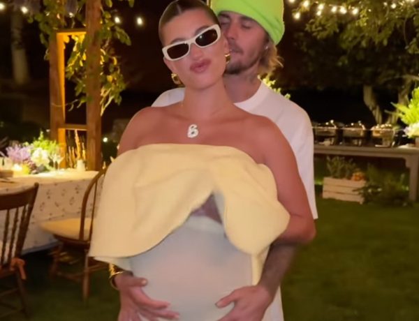 Justin Bieber Cradles Pregnant Hailey Bieber’s Baby Bump in New Video