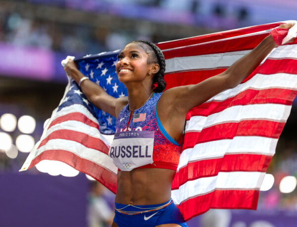 Olympic Gold Medalist Masai Russell Learned How To Manage Her NIL Deals From Her Mother