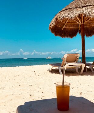 A last minute itinerary change brought us to this all-Inclusive beach club in Cozumel.  One easy payment & only 130 guests permitted per day.  Palapas, tasty food, music, beverages, sand in my toes, sea & sun.  Best ceviche ever!  Ahhh.