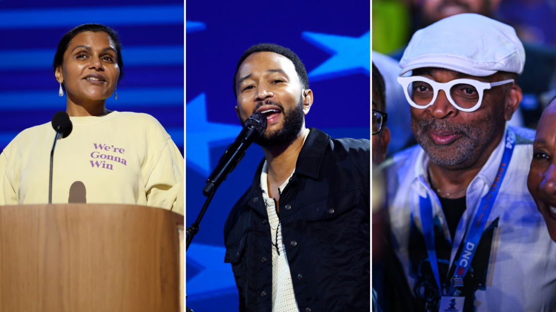 The 2024 Democratic National Convention is a star-studded event. See all the celebs in attendance, from Mindy Kaling to John Legend.