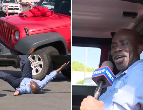 Virginia high school janitor, Francis Apraku, gifted Jeep Wrangler from students