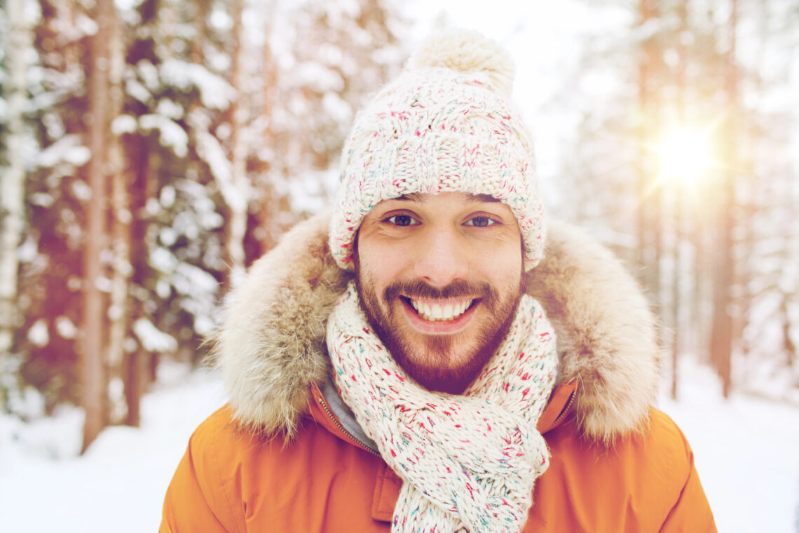 Men’s Lookbook with Cap in Winter