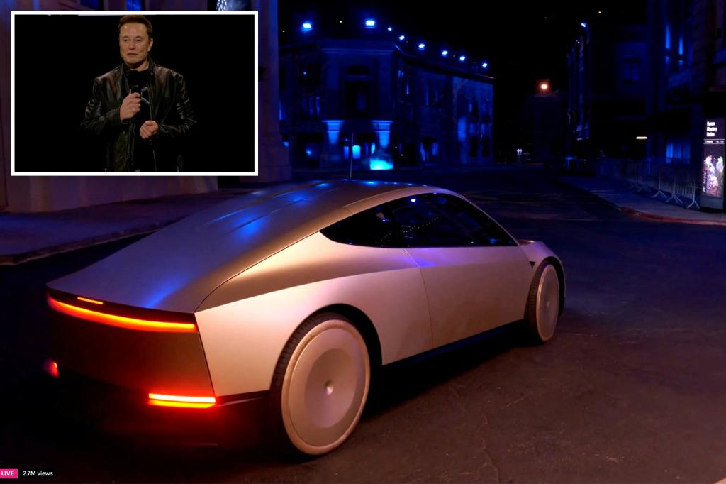 Elon Musk unveils surprise ‘robovan’ at flashy Tesla event, says Optimus humanoid robots will cost less than a car