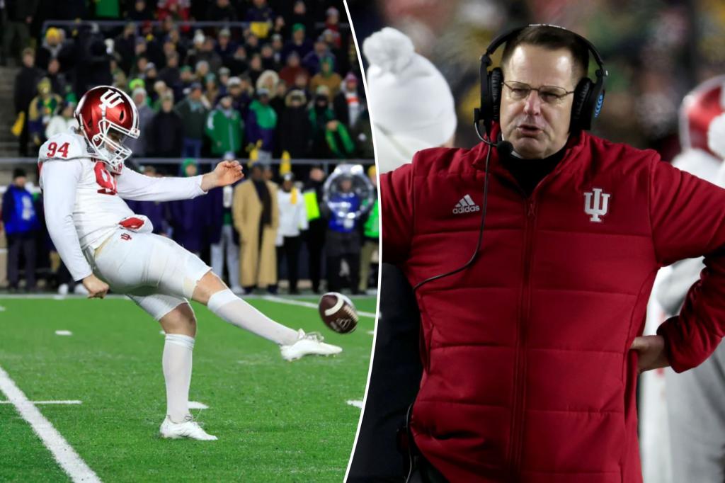 Indiana, Curt Cignetti ripped for surprise punt decision in College Football Playoff