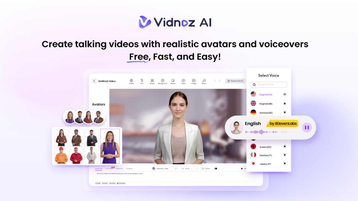 Vidnoz AI Makes Creative Content Creation Easier